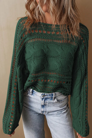 Have It All Openwork Sweater