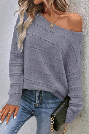 Step Out In Style Dropped Shoulder Sweater