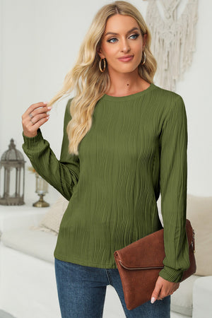 Talk About Texture Long Sleeve Top