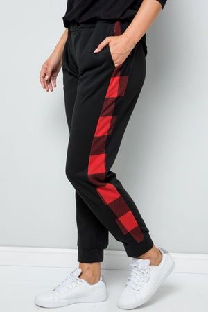 Pausing for Plaid Sweatpants