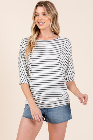 Casual Days Dolman Sleeve Top in Ivory