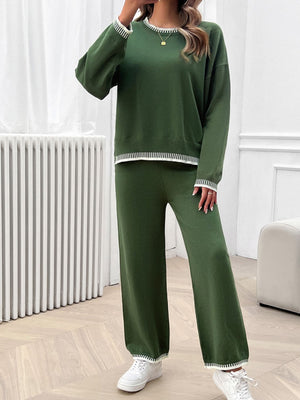 Always Cold Top and Pants Sweater Set