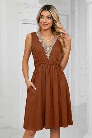 Front and Center Sleeveless Dress