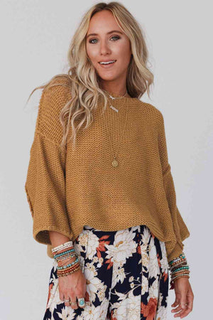 Sassy Days Dropped Shoulder Sweater