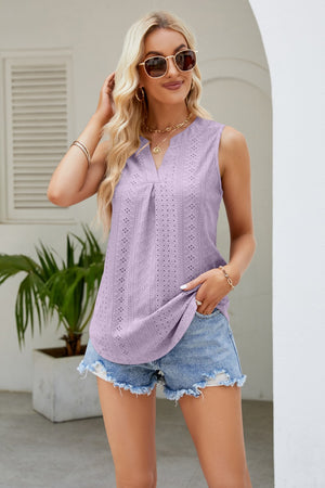 Spring Forward Eyelet Tank