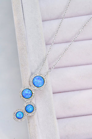On To You Blue Opal Necklace