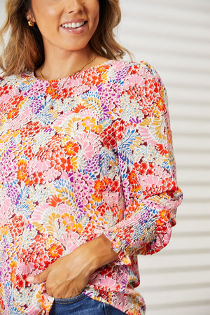 In Bloom Puff Sleeve Blouse