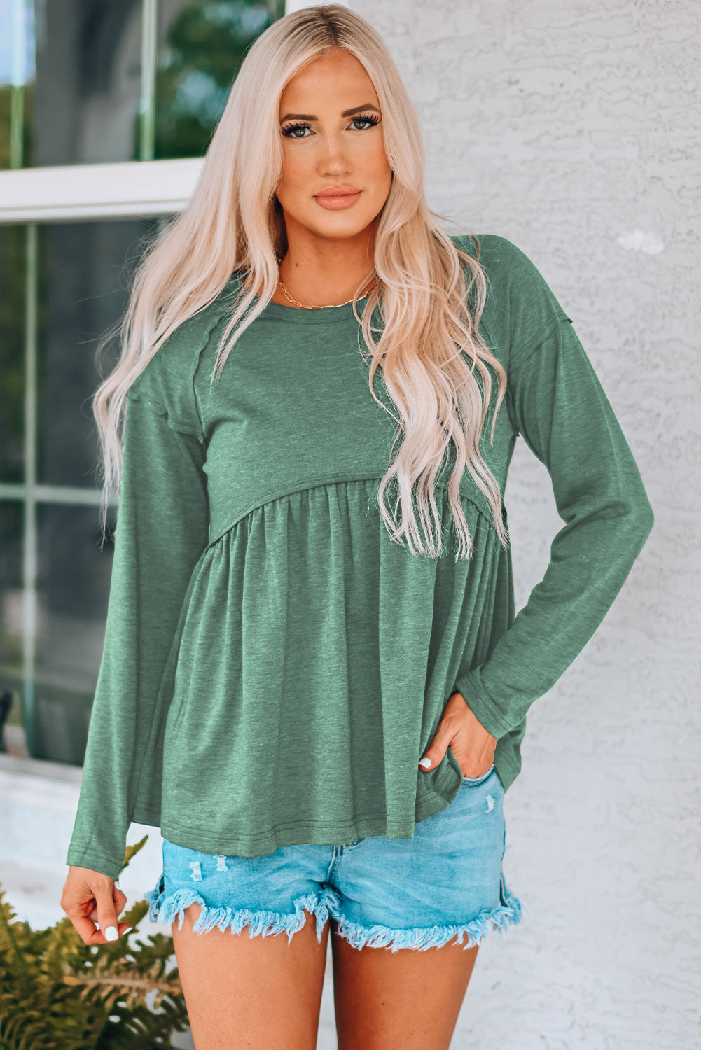 Going Green Babydoll Top