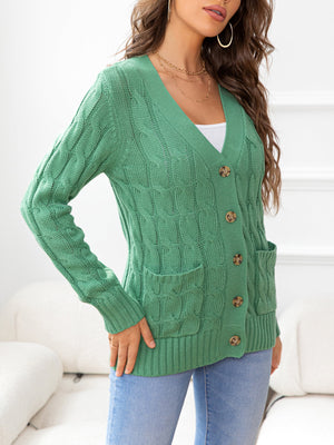 Just In Case Cable-Knit Cardigan