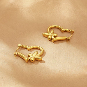 Heart & Butterfly Earrings