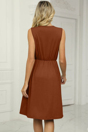 Front and Center Sleeveless Dress