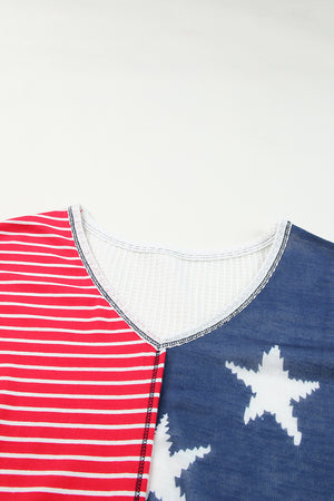 Stars and Stripes V-Neck Tee