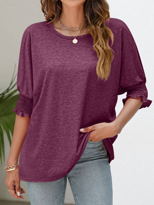 Inner Beauty Smocked Flounce Sleeve Tee