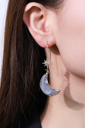 Moonlit Stardust Dangle Earrings