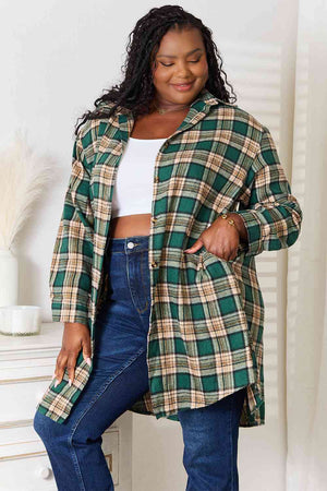 Plaid On My Mind Long Shirt