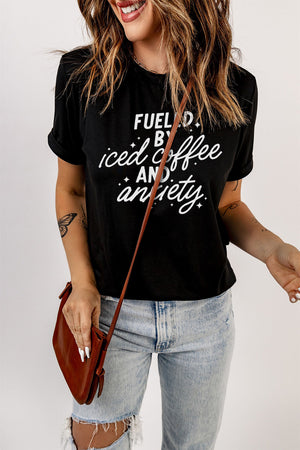 Fueled By Coffee and Anxiety Graphic Tee