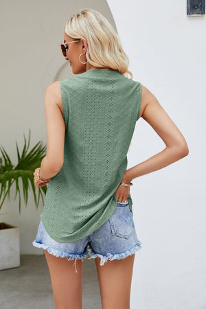 Spring Forward Eyelet Tank