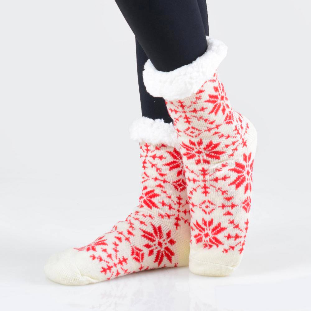 Snowflake Sherpa Socks