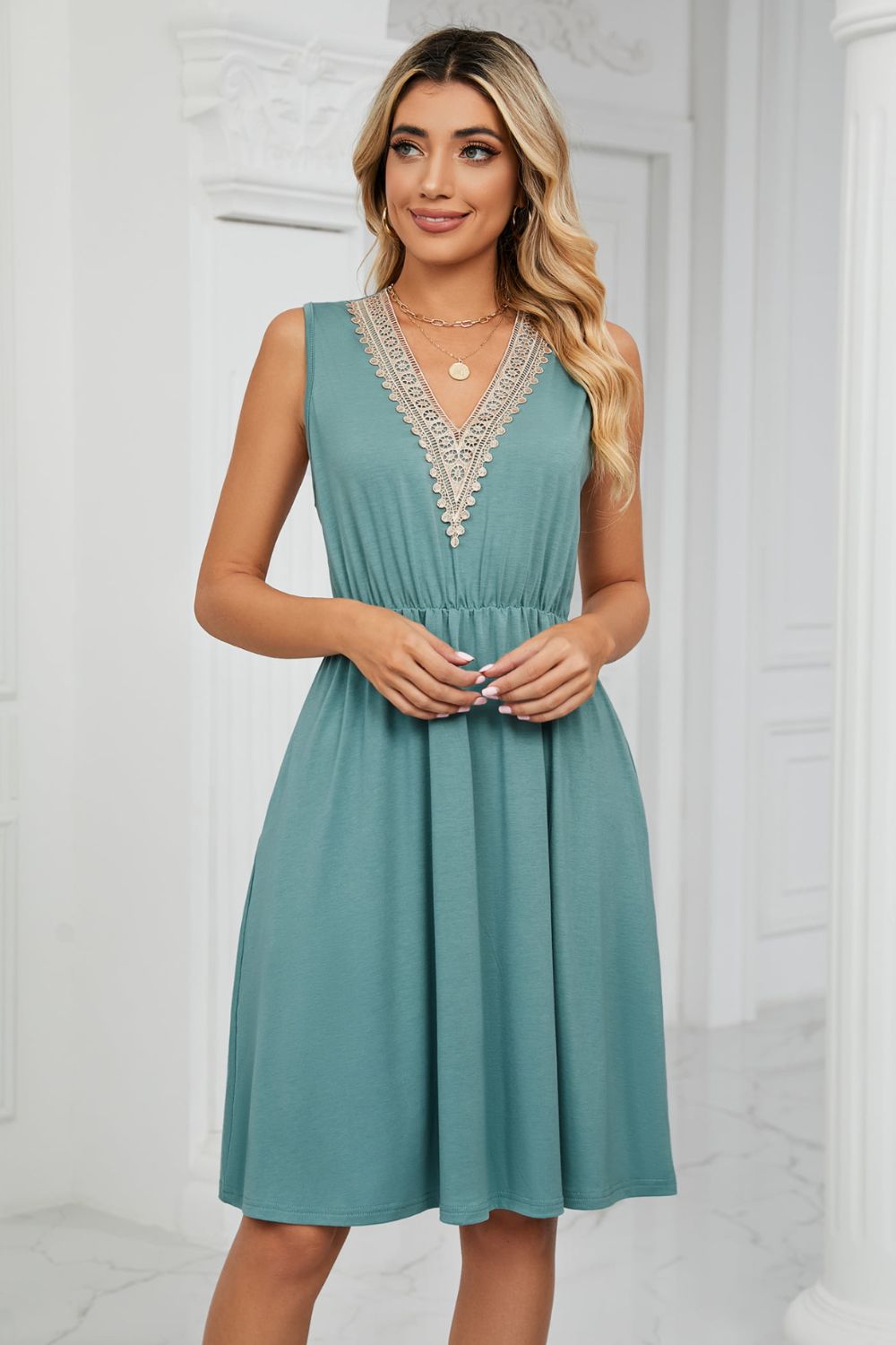 Front and Center Sleeveless Dress