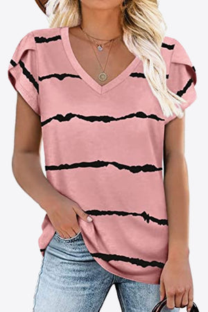 Pausing for Petals V-Neck Blouse