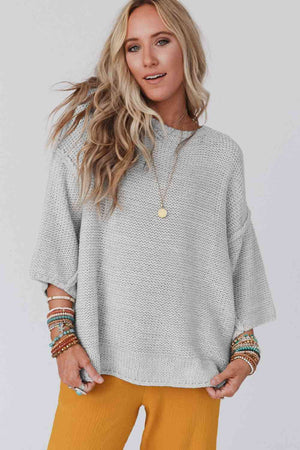 Sassy Days Dropped Shoulder Sweater