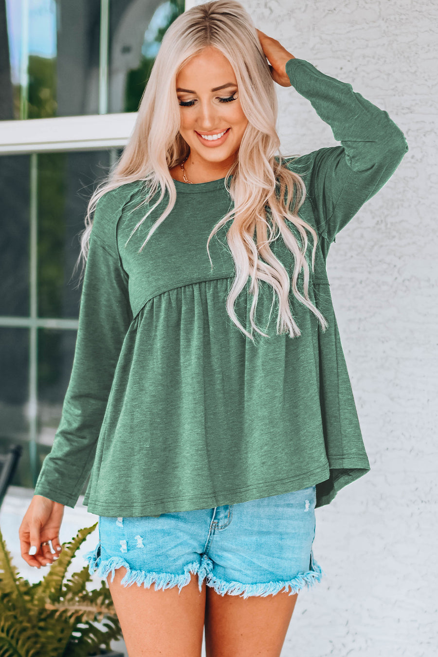 Going Green Babydoll Top