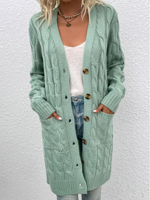 Cozy Up with Cable Knit Cardigan