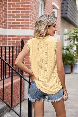 Spring Eyelet Perfection Top