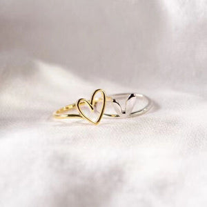 Self Love Heart Shape 925 Sterling Silver Ring