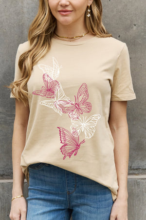 Butterfly Garden Graphic Cotton Tee