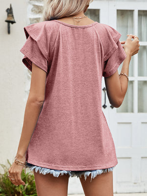 Falling for Flutter Sleeve Tee