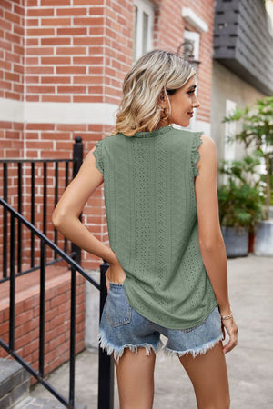 Spring Eyelet Perfection Top