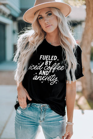 Fueled By Coffee and Anxiety Graphic Tee