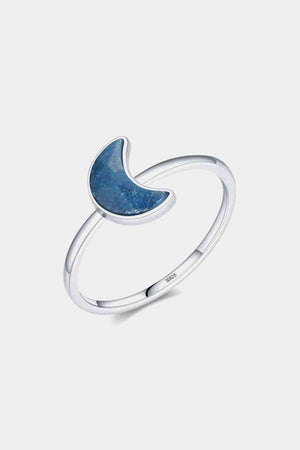 To The Moon Aventurine Ring - 925 Sterling Silver