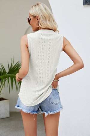 Spring Forward Eyelet Tank