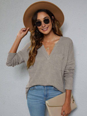 No Waffle About it Knit Top