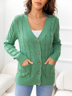 Just In Case Cable-Knit Cardigan