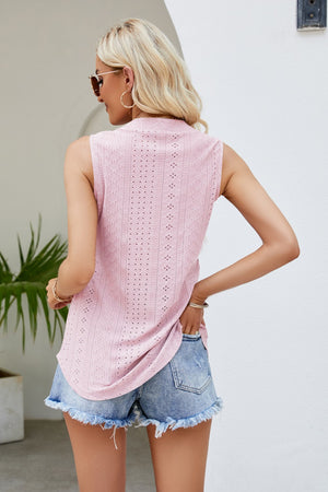 Spring Forward Eyelet Tank