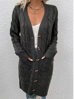 Cozy Up with Cable Knit Cardigan