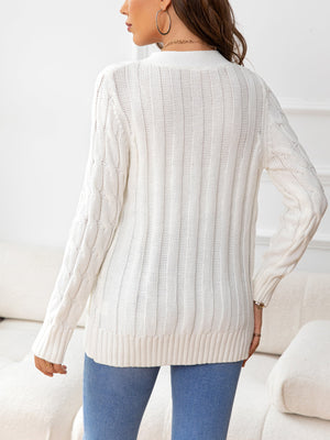 Just In Case Cable-Knit Cardigan