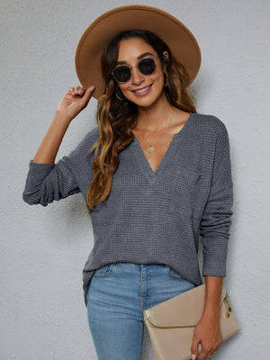 No Waffle About it Knit Top