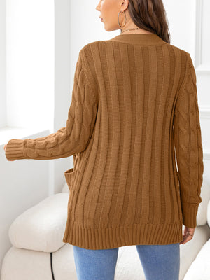 Just In Case Cable-Knit Cardigan