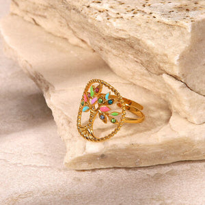 Giving Tree 18K Gold-Plated Ring