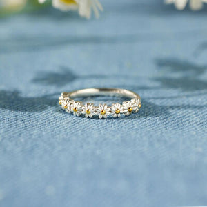 Daisy Chain 925 Sterling Silver Ring