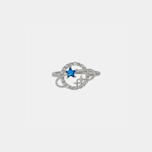 Look To The Stars Planet Shape 925 Sterling Silver Ring