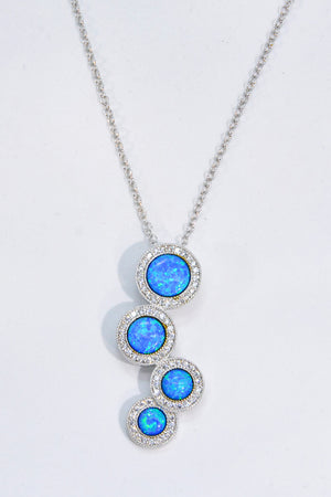 On To You Blue Opal Necklace