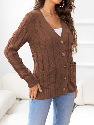 Just In Case Cable-Knit Cardigan