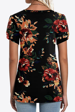 Pausing for Petals V-Neck Blouse