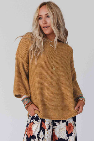Sassy Days Dropped Shoulder Sweater