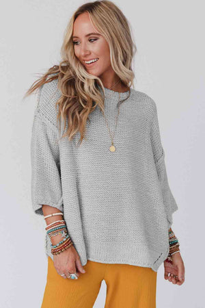 Sassy Days Dropped Shoulder Sweater